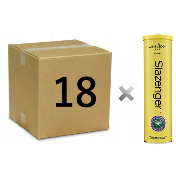 Slazenger Wimbledon Grass 4ball 72 Ball Box