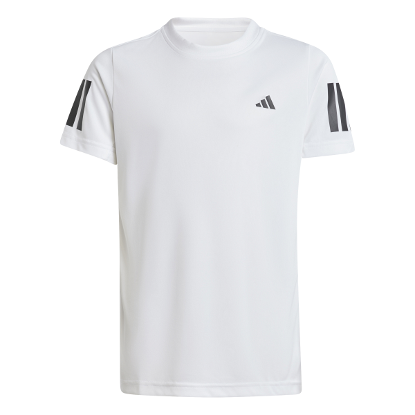 Adidas Club 3stripe tee JI9249 white boys tennis