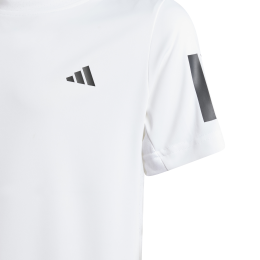 Adidas Club 3stripe tee JI9249 white boys tennis