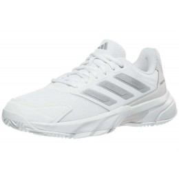 Adidas Courtjam Control 3 ID2457 White Ladies Tennis Shoes