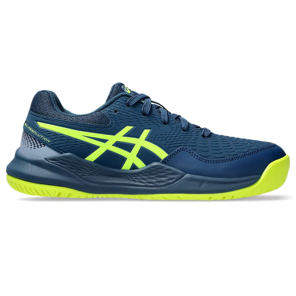 Asics Gel Resolution 9 GS 1044A067-404 mako blue Junior Tennis Shoe