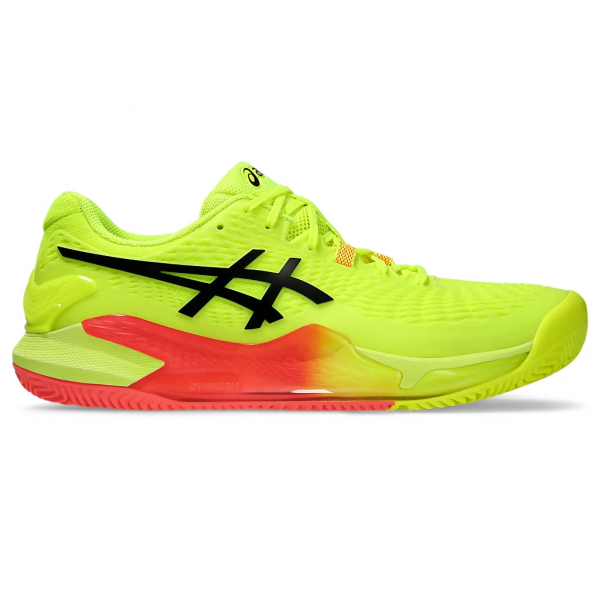 Asics Gel Resolution 9 Clay Paris Mens 1041A495-750 Safety Yellow/Black