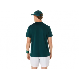 Asics court ss top 2041A339-300 saxon green mens tennis top