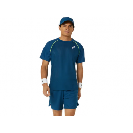 Asics Match Actibreeze ss top 2041A298-412 Mako Blue Tennis Shirt