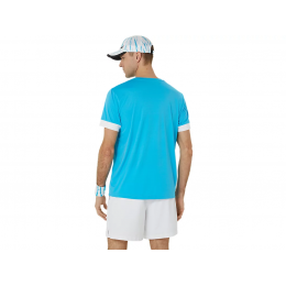 Asics Court SS top 2041A255-418 Digital Aqua Tennis Shirt