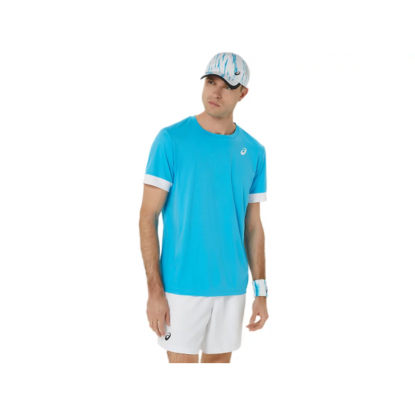 Asics Court SS top 2041A255-418 Digital Aqua Tennis Shirt