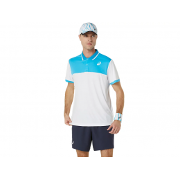 Asics Court polo 2041A256-105 white Tennis Shirt