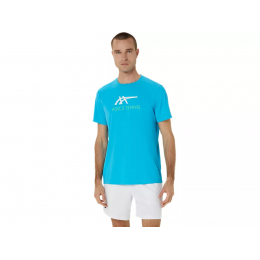 Asics Court graphic tee 2041A304-418 digital aqua