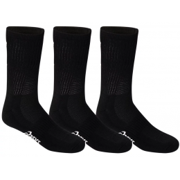 ASICS Pace Crew Socks 3 Pack Performance Black US 4-8