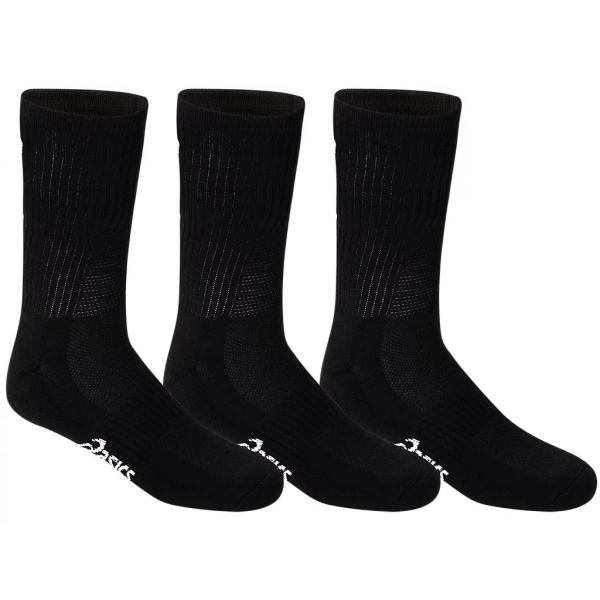 ASICS Pace Crew Socks 3 Pack Performance Black US 4-8