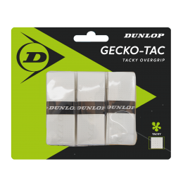 Dunlop Gecko-Tac White Overgrip (3-Pack)