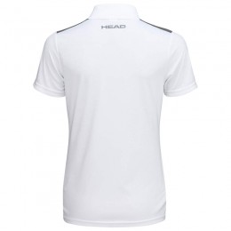 Head Club 22 tech polo 814421 white/navy ladies tennis