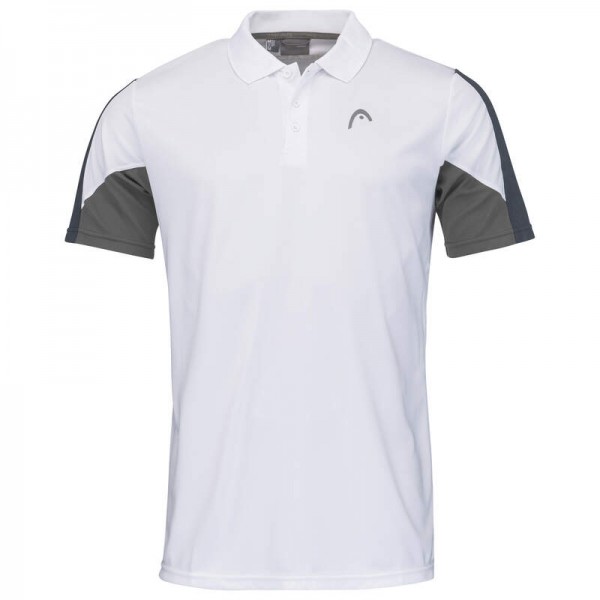 Head Club 22 tech polo 811421 white/navy mens tennis