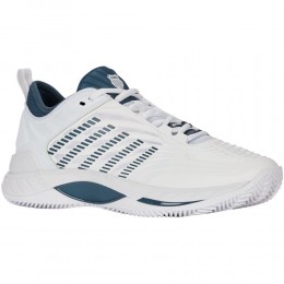 K-Swiss Hypercourt Supreme Clay 09072-135 White Mens Tennis Shoe