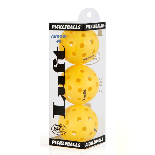 Luft Arrow 40 Pickleball Yellow 3 Pack