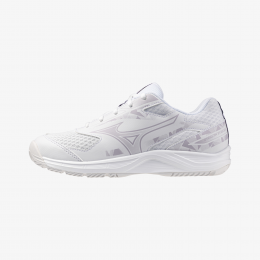 Mizuno Stealth star 3 white junior netball shoe