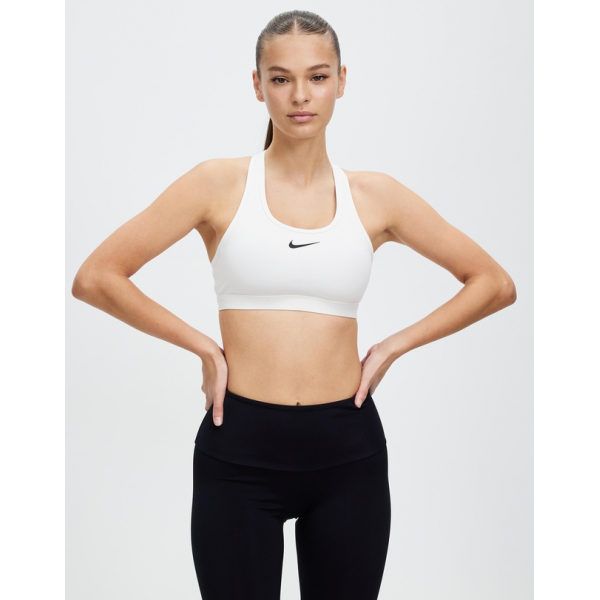 Nike NK Swoosh medium support bra DX6821-100 white