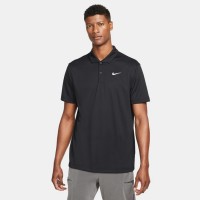 Nike Nkct Drifit Polo Solid Dh0857-010 Black Mens