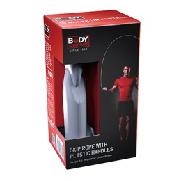 Body sculpture poly skip rope with plastic handles