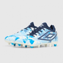 Umbro Formation III FG 82161U White Junior Football Boots