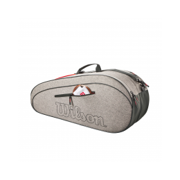 WILSON Team 6Pack WR8022601001 Heather Grey Tennis Bag