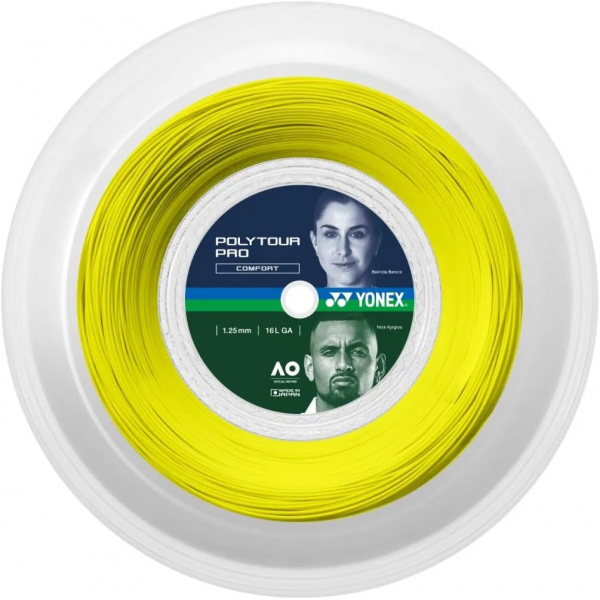 YONEX Polytour Pro 1.25mm 200m Yellow Reel